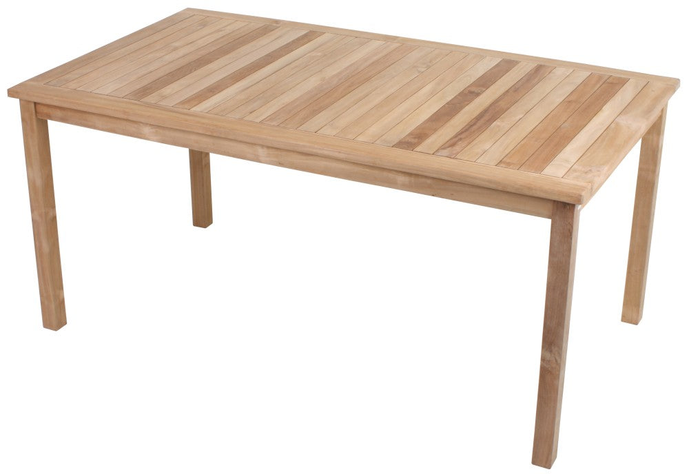 Garden Pleasure Teak Gartentisch Solo 160x90 Garten Holz Esstisch Tisch Möbel