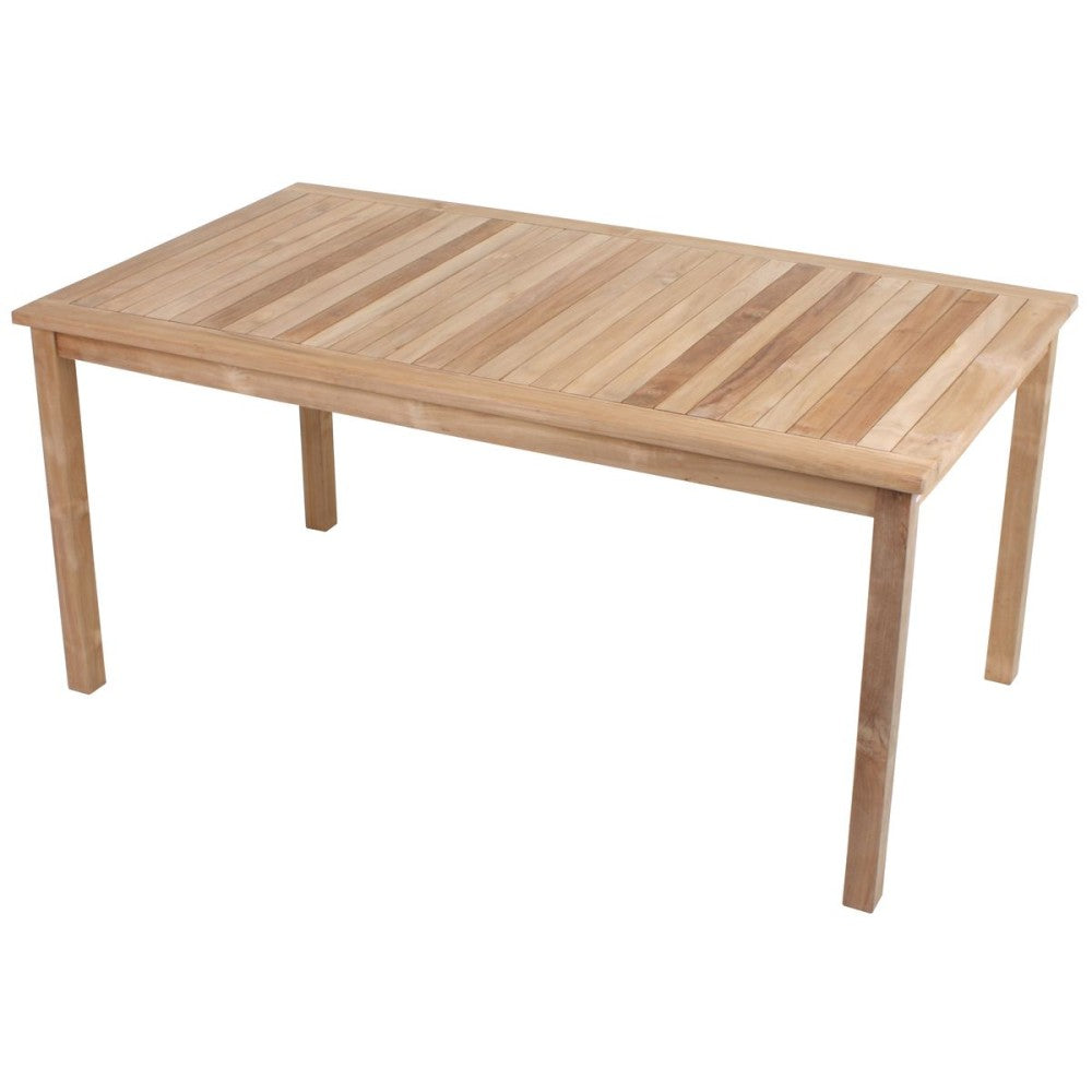 Garden Pleasure Teak Gartentisch Solo 160x90 Garten Holz Esstisch Tisch Möbel