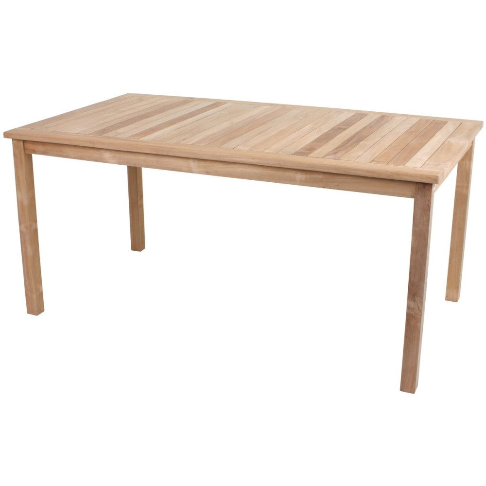 Garden Pleasure Teak Gartentisch Solo 160x90 Garten Holz Esstisch Tisch Möbel