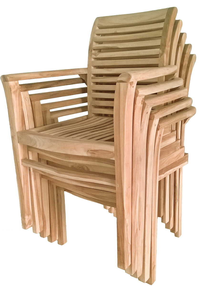 7tlg. Teak Tischgruppe Gartenmöbel Gartentisch Garten Armsessel Sessel Tisch