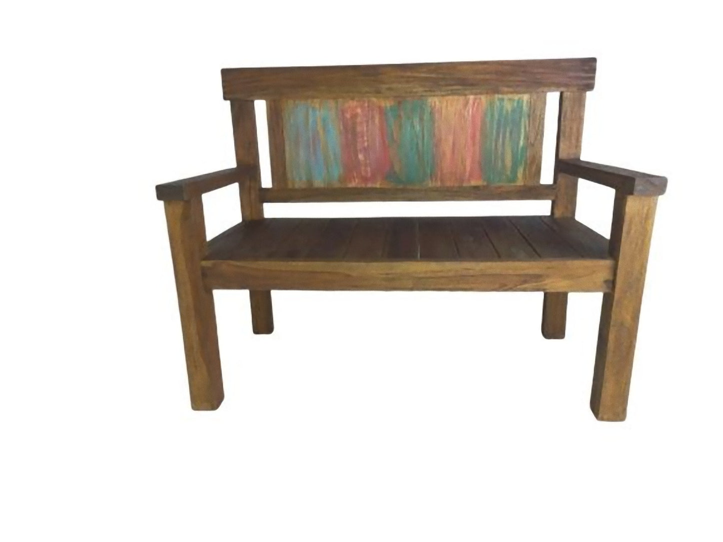 Teak Bank TIMOR 2-Sitzer Holz Sitzbank Gartenbank Garten Möbel Holzbank massiv
