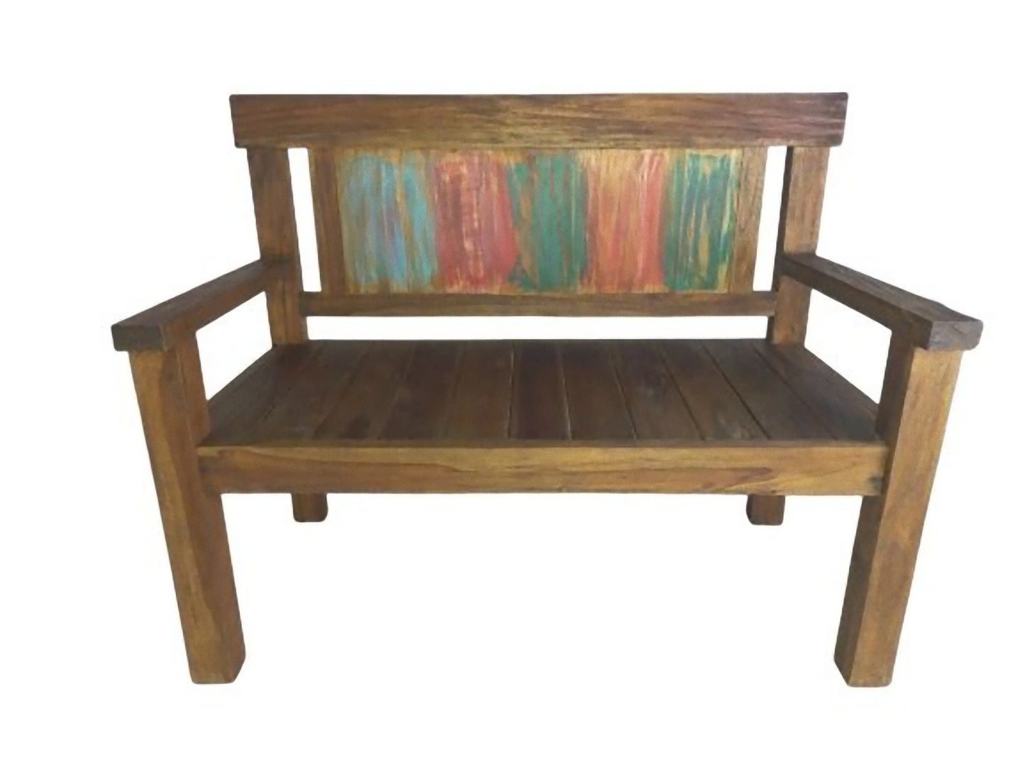 Teak Bank TIMOR 2-Sitzer Holz Sitzbank Gartenbank Garten Möbel Holzbank massiv