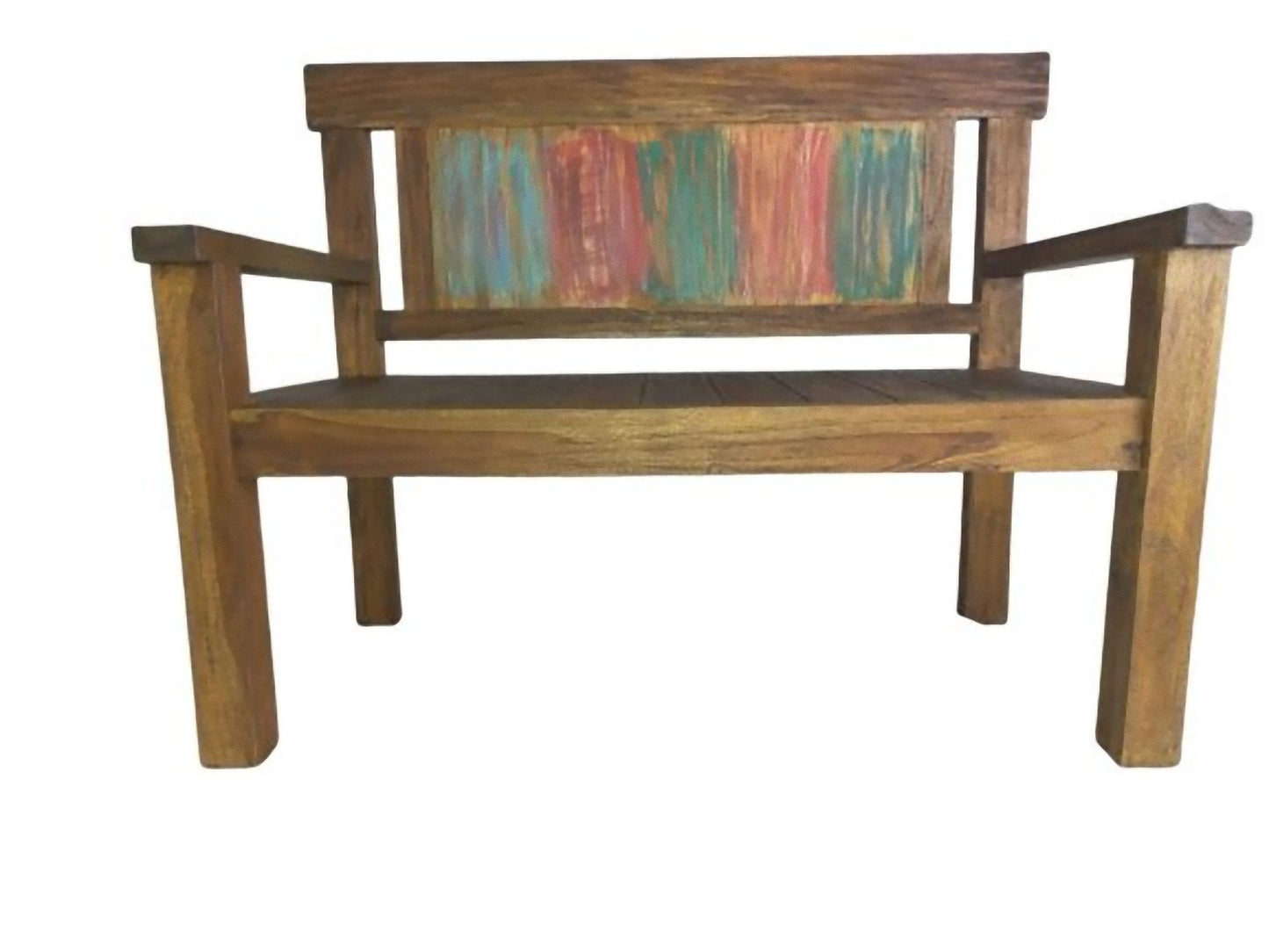 Teak Bank TIMOR 2-Sitzer Holz Sitzbank Gartenbank Garten Möbel Holzbank massiv