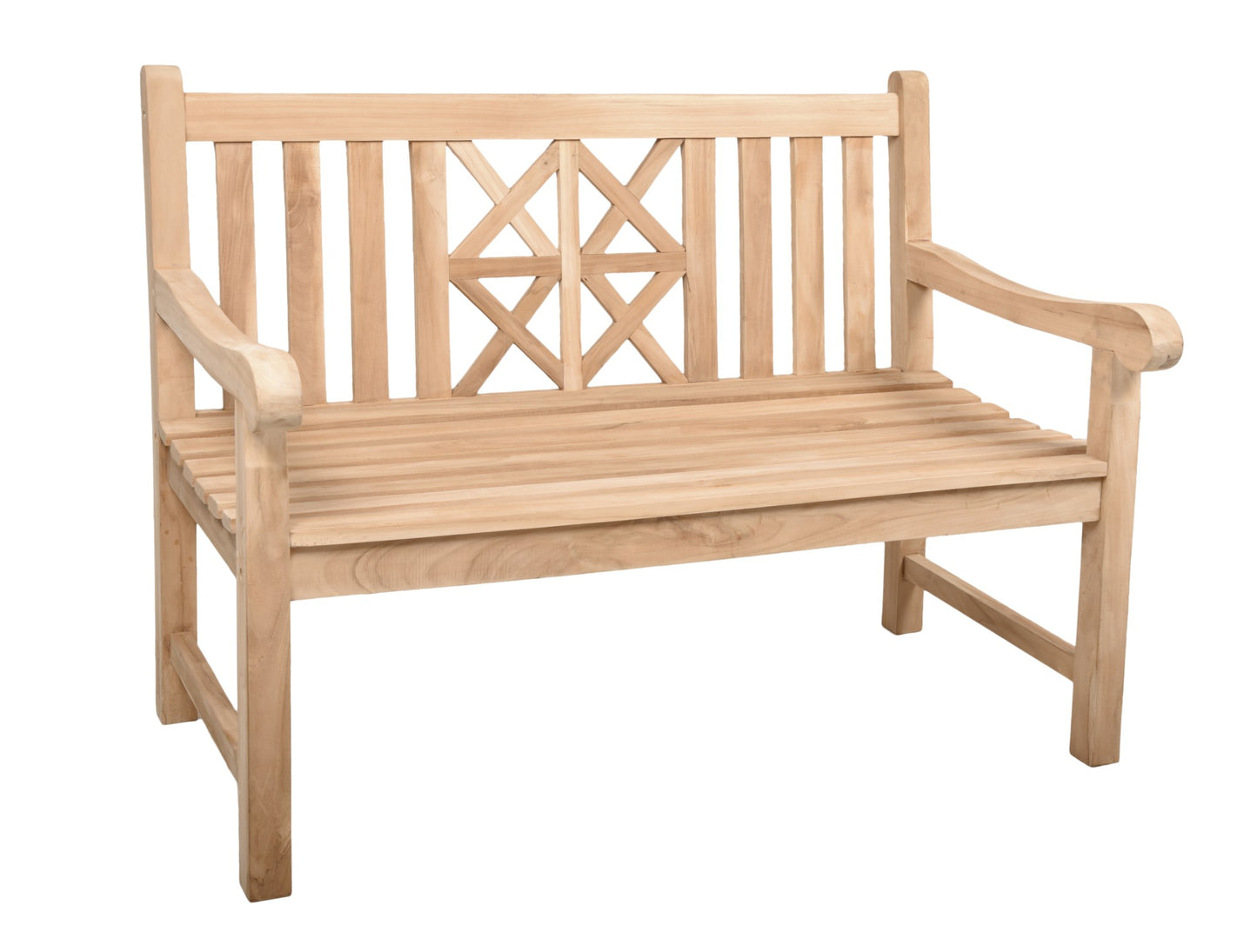 Bank PANTAR 2-Sitzer Teak Gartenbank Garten Terrasse Sitzbank Parkbank Holz Holz