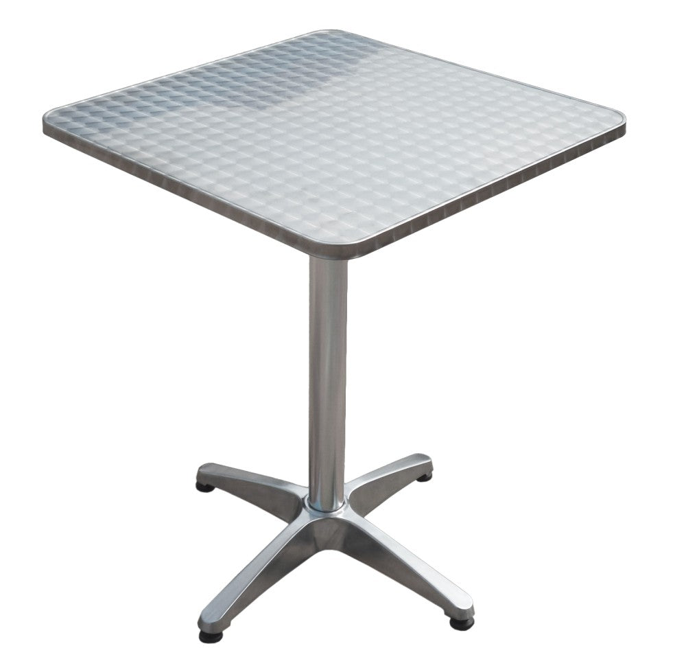 Alu Stehtisch Bistro Tisch 60x60 klappbar Gartentisch Garten Terrasse Aluminium