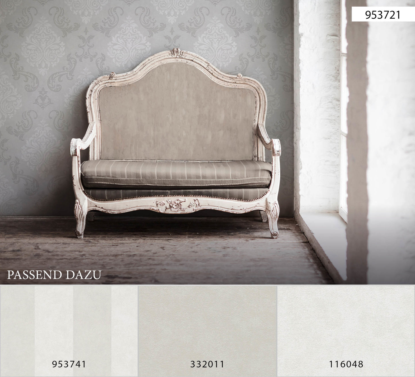 A.S. Création Barocktapete Barock Creme 953721 Tapete Memory 3 Wandtapete Design