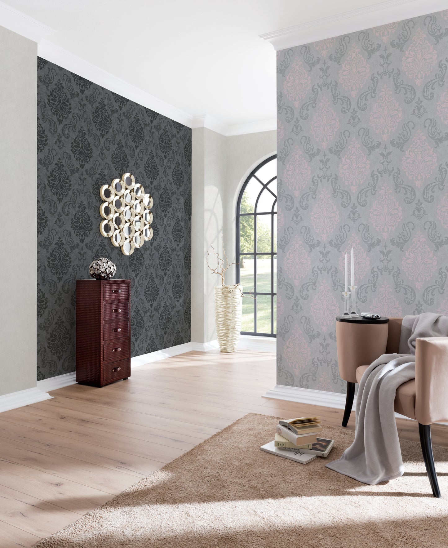 A.S. Création Barocktapete Barock Rosa 953726 Tapete Memory 3 Wandtapete Design