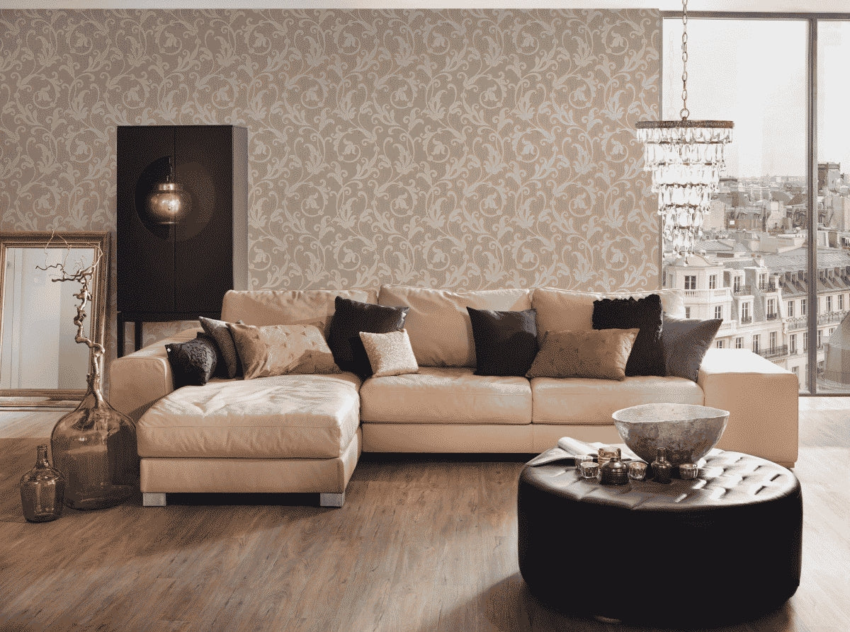 A.S. Création Barocktapete Barock Beige 954901 Tapete Tessuto Wandtapete Design