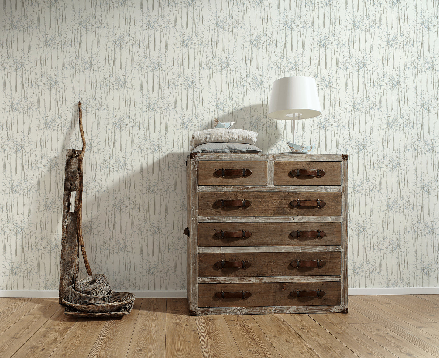 A.S. Création Waldtapete Weiß Vliestapete 957861 Wandtapete