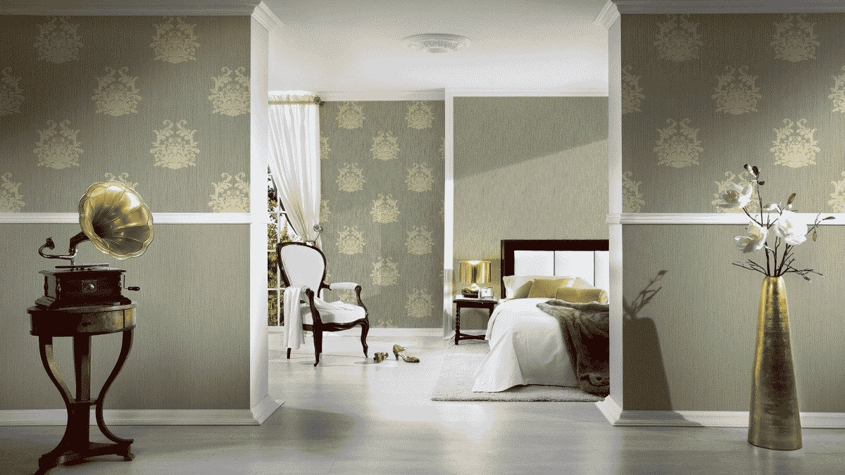 A.S. Création Barocktapete Barock Grün 958612 Tapete Nobile Wandtapete Design