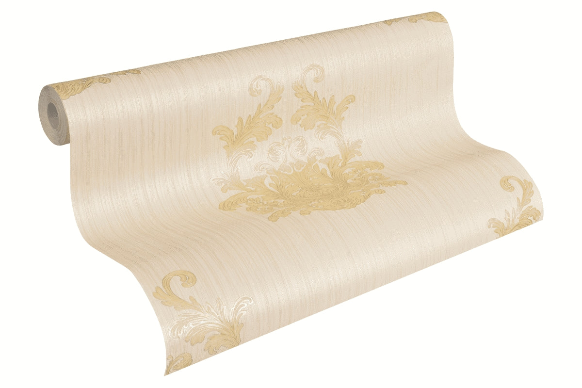 A.S. Création Barocktapete Barock Creme 958614 Tapete Nobile Wandtapete Design