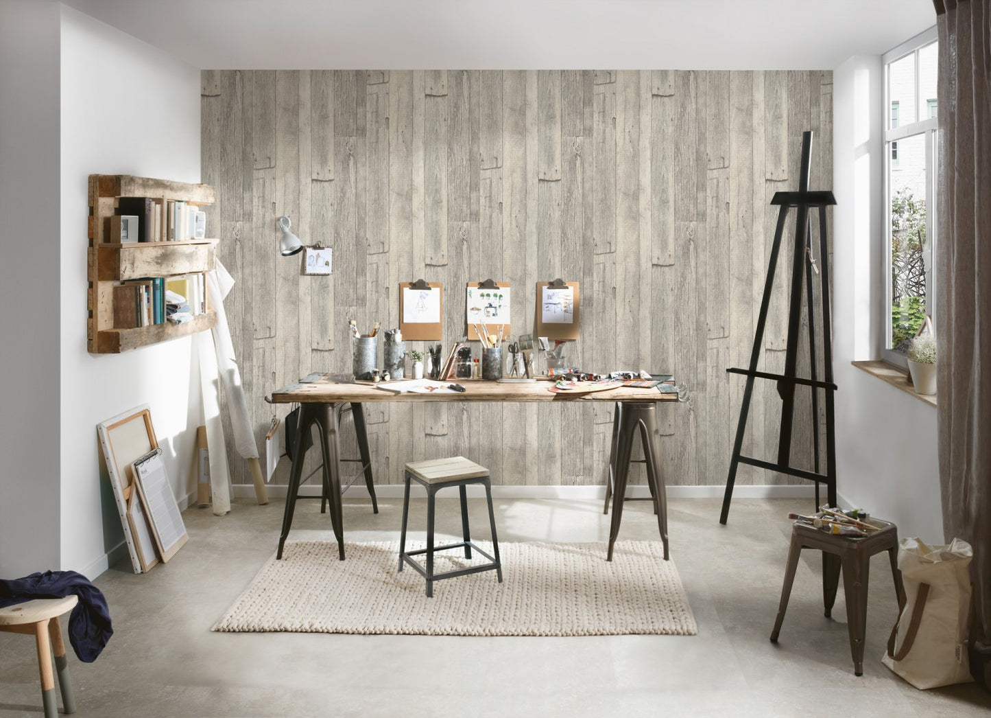 Tapete in Holzoptik Grau Vliestapete 959311 Wandtapete A.S. Création Tapete
