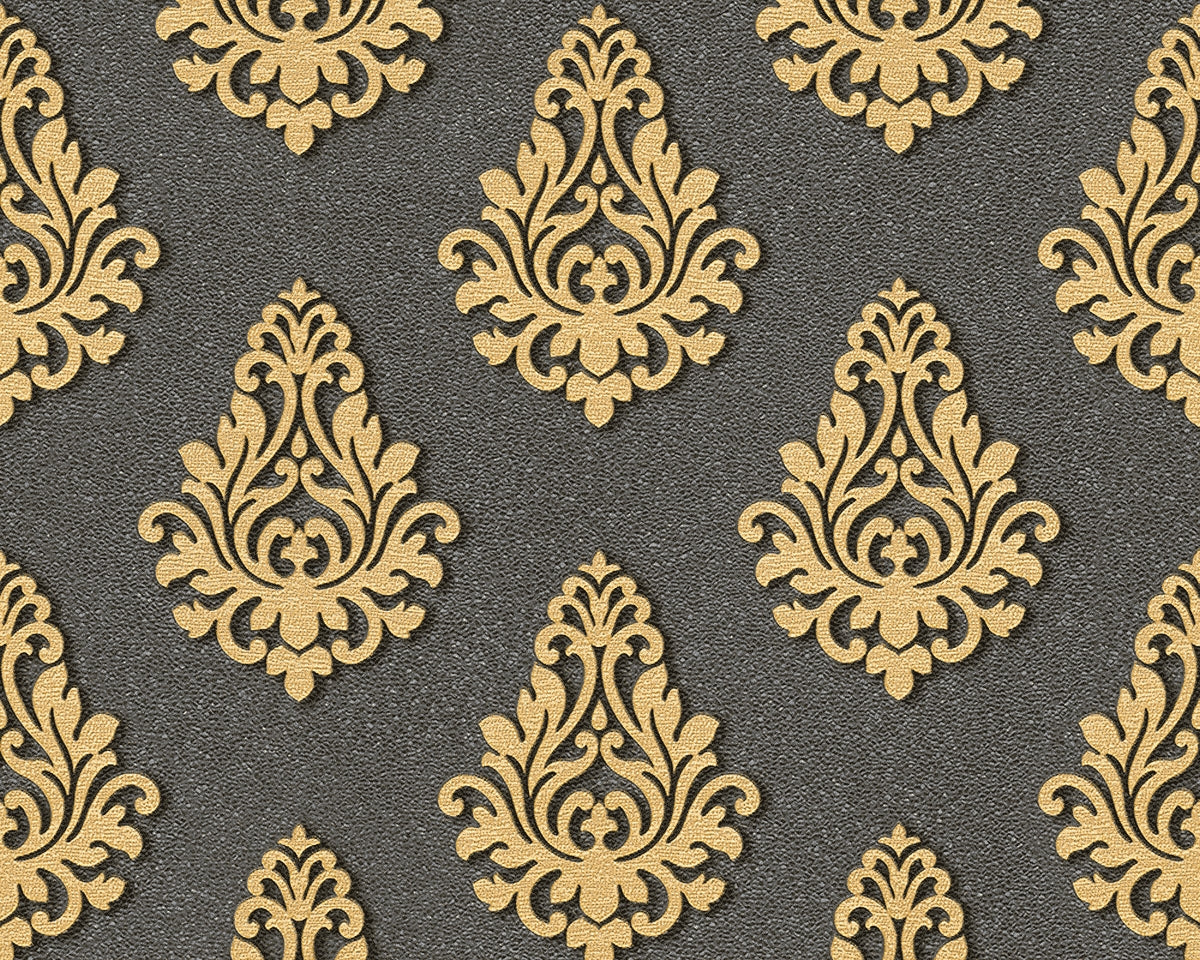 A.S. Création Barocktapete Barock Grau 959815 Tapete Nobile Wandtapete Design