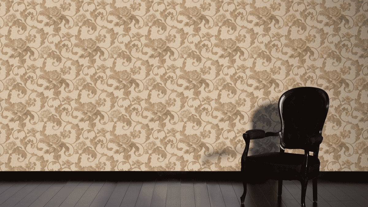 A.S. Création Blumentapete Blumen floral Beige 959835 Tapete Nobile Wandtapete