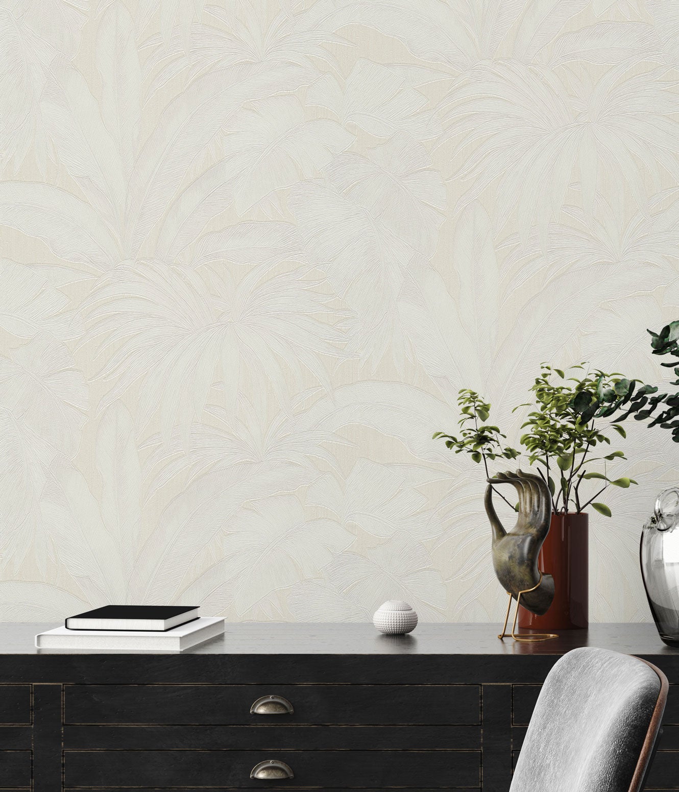 Versace Home Dschungeltapete Creme 962402 Luxus Vlies Designertapete Tapete