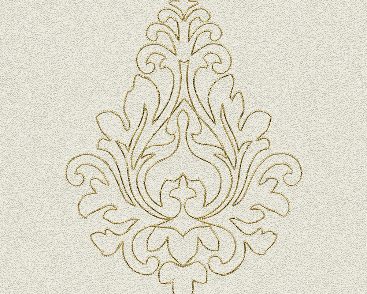 A.S. Création Bordüre Borte Barocktapete Creme 969821 Tapete Nobile Wandtapete