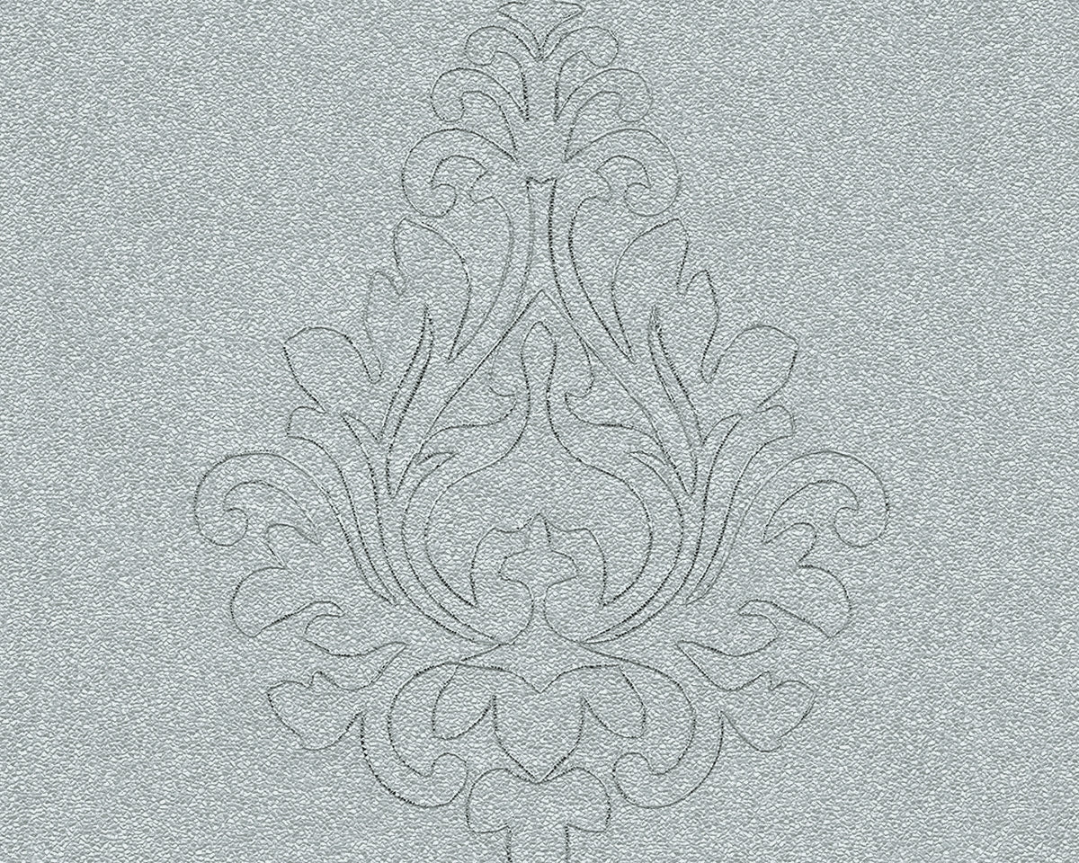 A.S. Création Bordüre Borte Barocktapete Grau 969825 Tapete Nobile Wandtapete