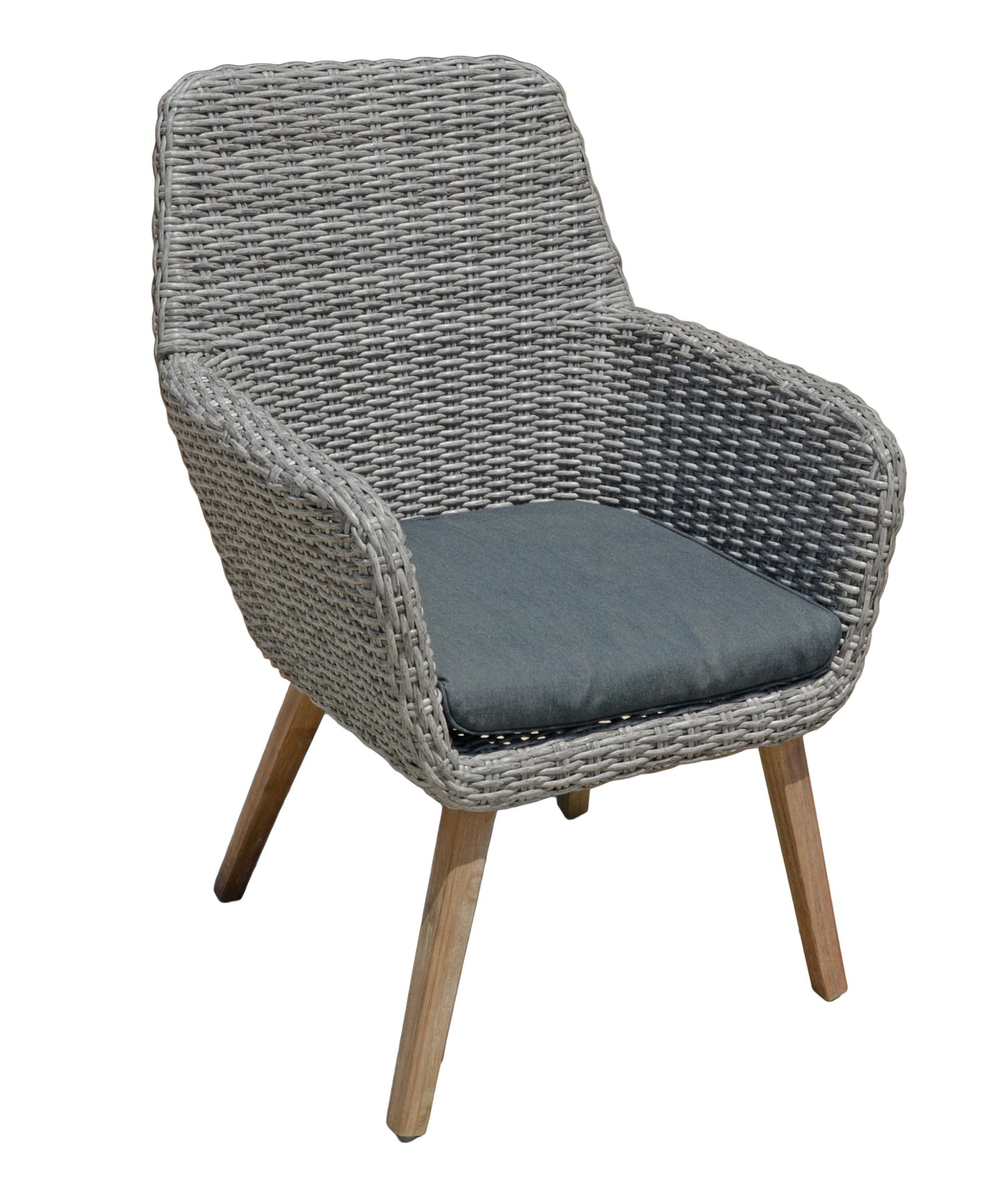 2x Polyrattan Armsessel RAPALLO Garten Sessel Relax Stuhl Rattan Korb Optik