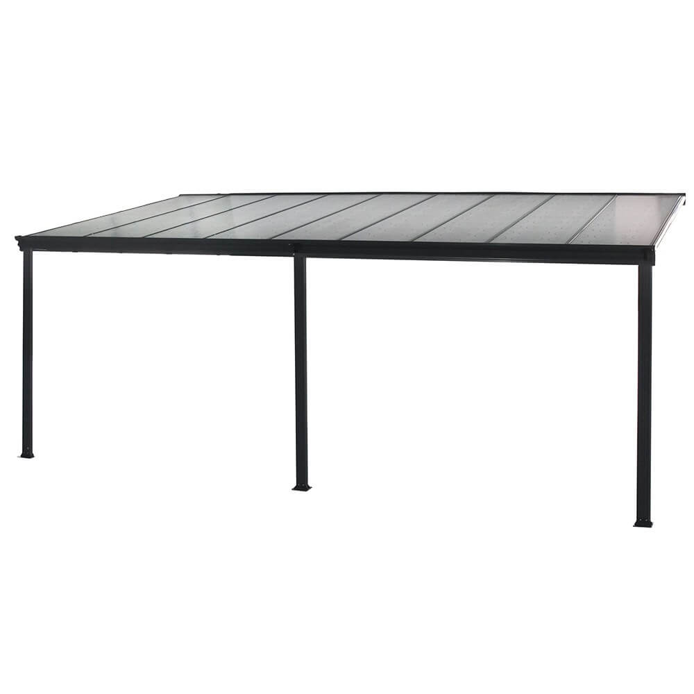 Terrassenüberdachung Lumina 495x303 anthrazit Sonnendach Überdachung Pavillon