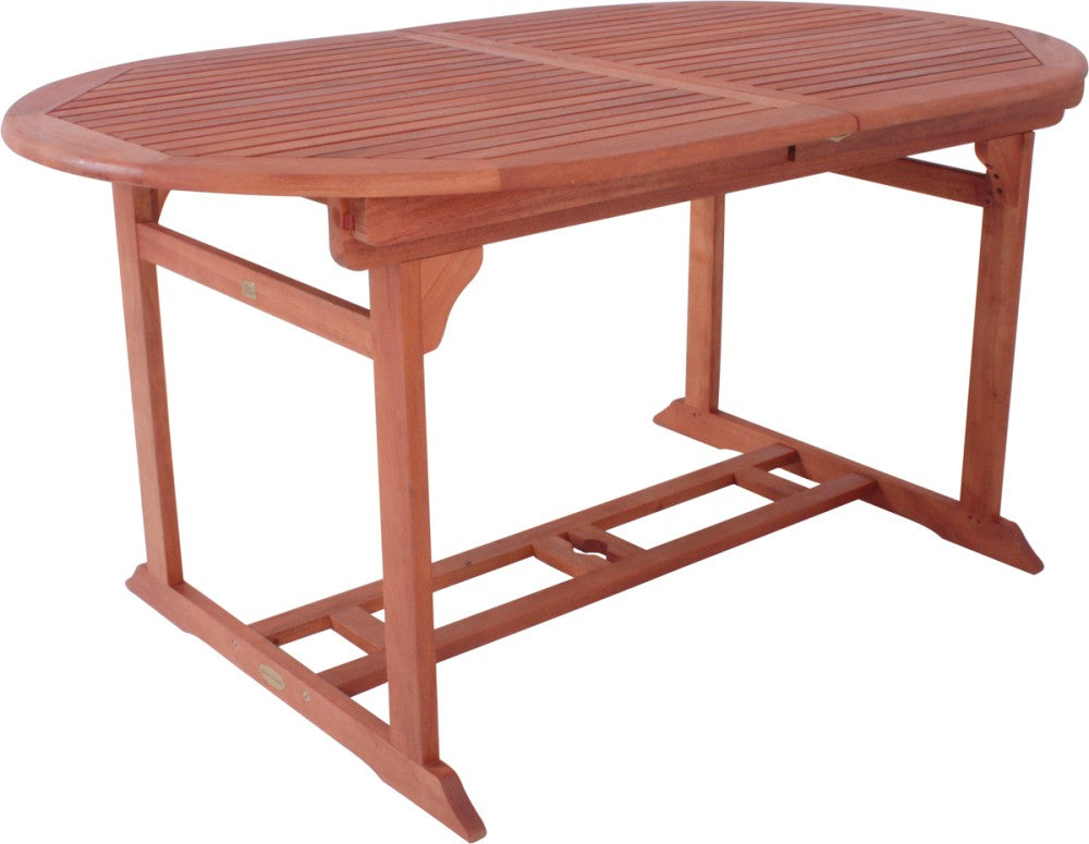 Garden Pleasure Garten Tisch Stockholm Eukalyptus Holz Esstisch oval ausziehbar