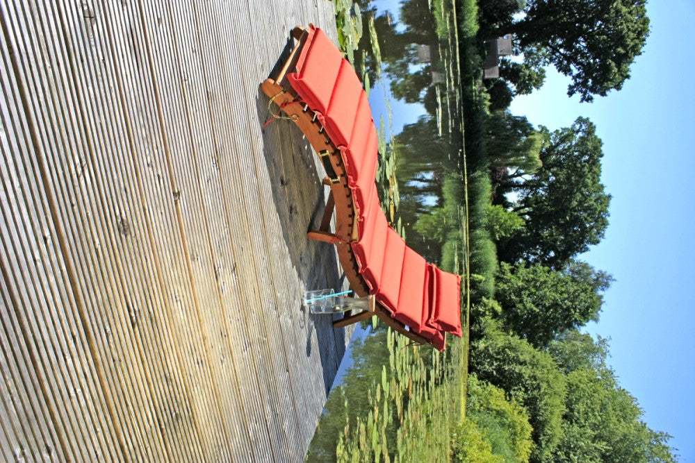 Garden Pleasure Faltliege Nassau + Auflage Sonnenliege Garten Liege Relaxliege