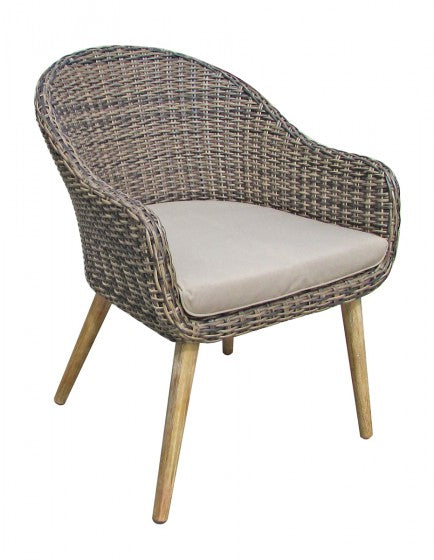 9tlg Garten Tischgruppe Esstisch Stuhl Stühle Akazie Rattan Optik Terrasse Möbel