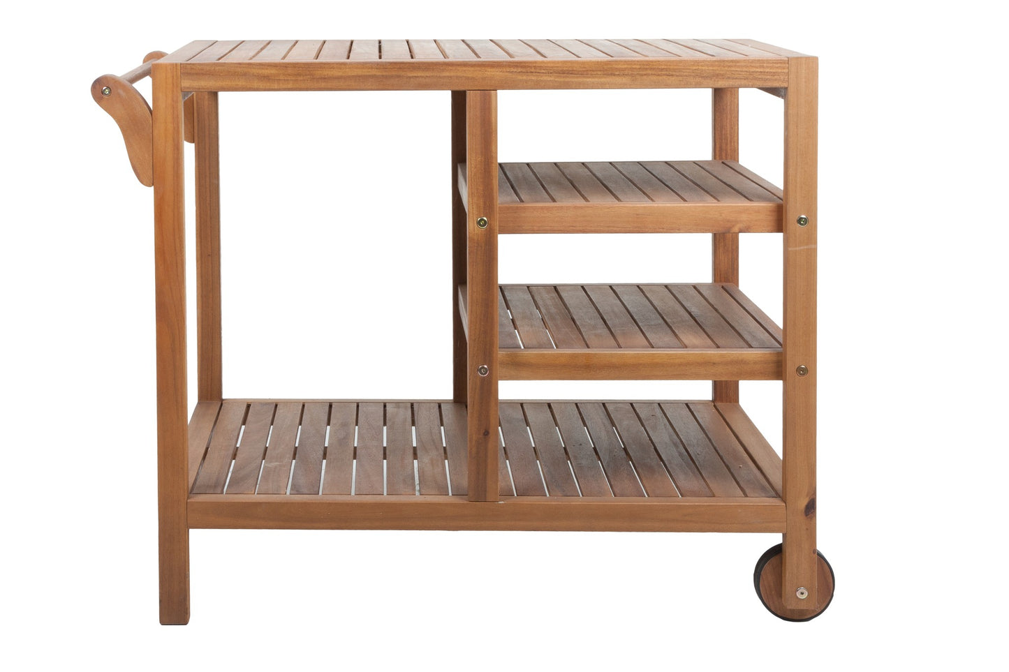 Garden Pleasure Teewagen Akazie Holz Servierwagen Küchenwagen Theke Bar Tisch