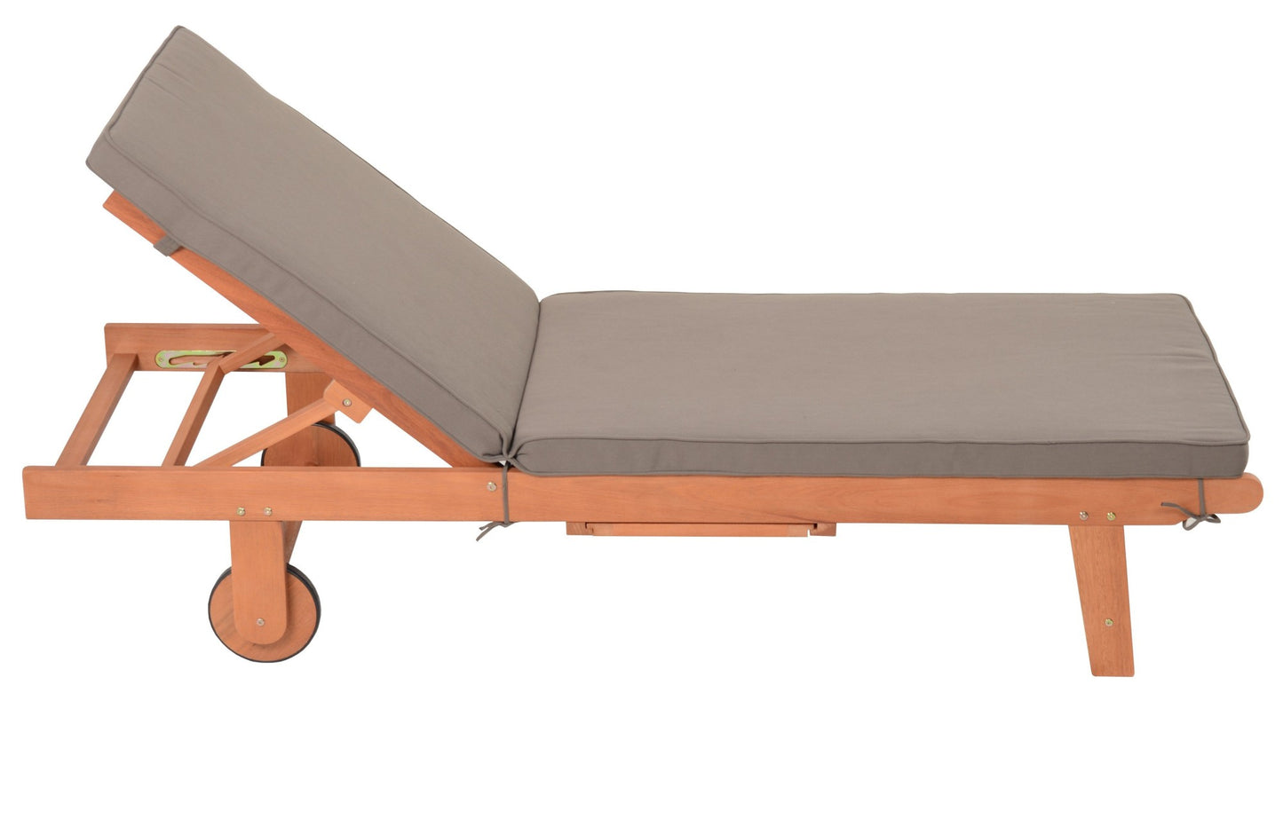Sonnenliege SAN DIEGO braun + Auflage Gartenliege Liege Relaxliege Gartenmöbel