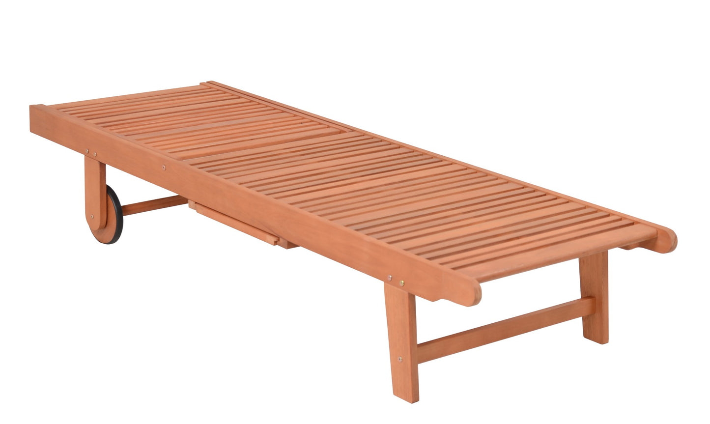 Sonnenliege SAN DIEGO beige + Auflage Gartenliege Liege Relaxliege Gartenmöbel