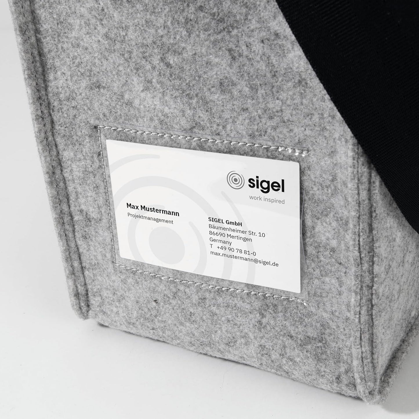 Sigel BA408 Desk Sharing Bag M Filztasche Laptoptasche Akten Laptop Tasche Filz