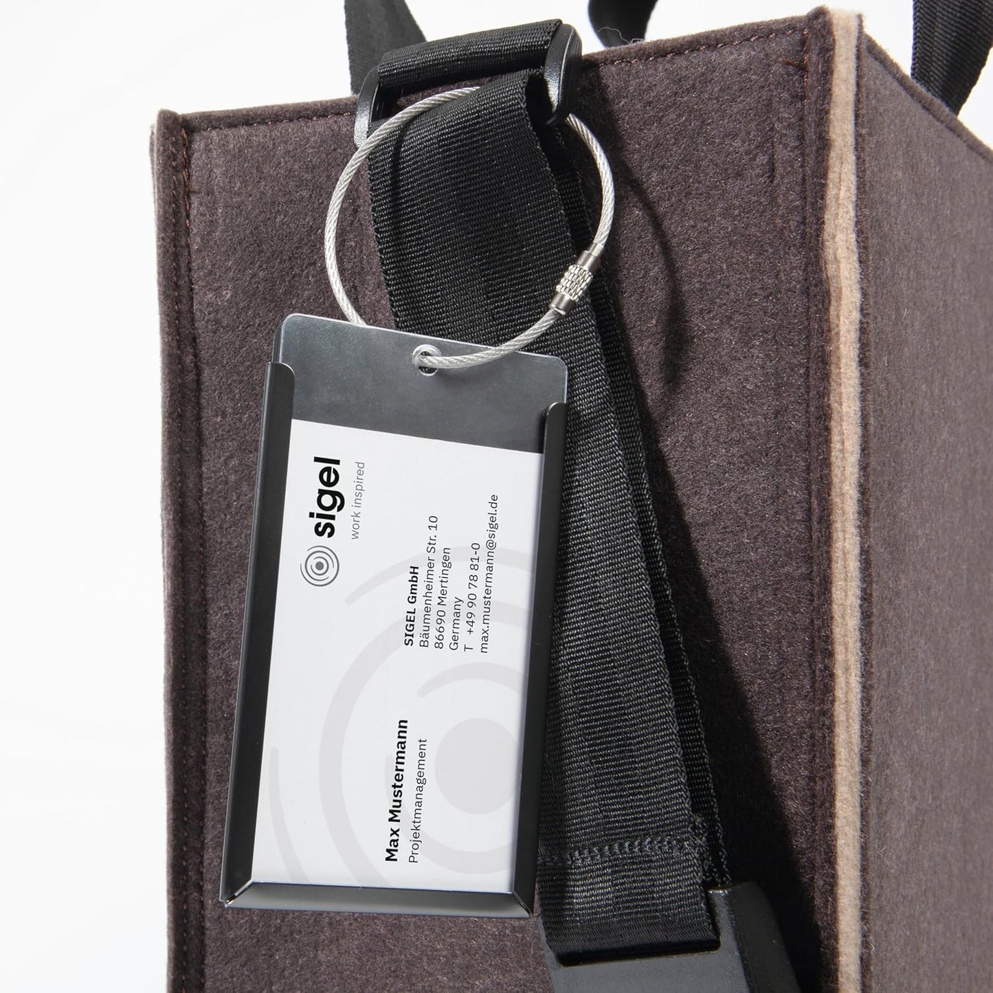 Sigel BA422 Desk Sharing Bag M Filztasche Laptoptasche Akten Laptop Tasche Filz