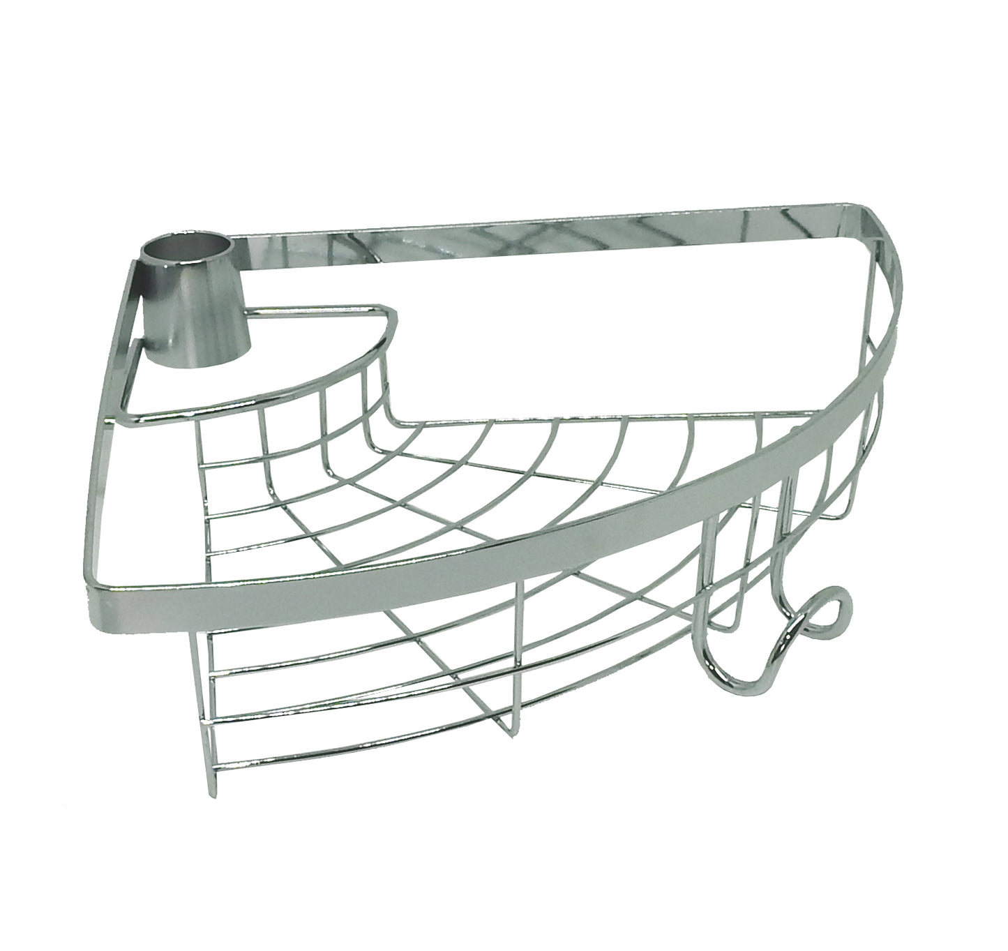 Bad Eckregal Ablage Duschablage Regal Korb f. Duschstange Dusche Duschregal Ecke
