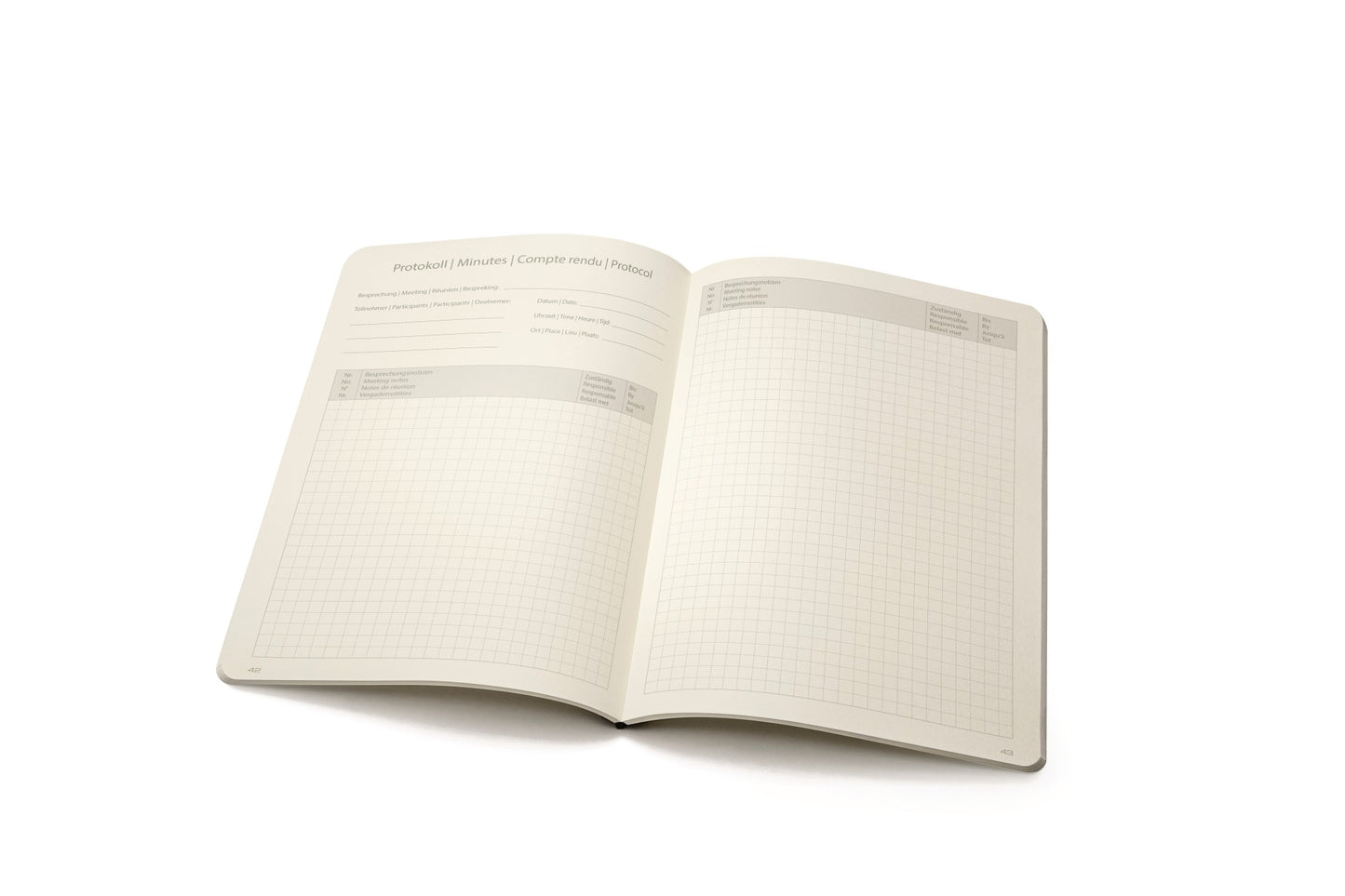 Sigel CF132 Business Organiser ca. A4 Kunstleder schwarz Set Notizheft liniert