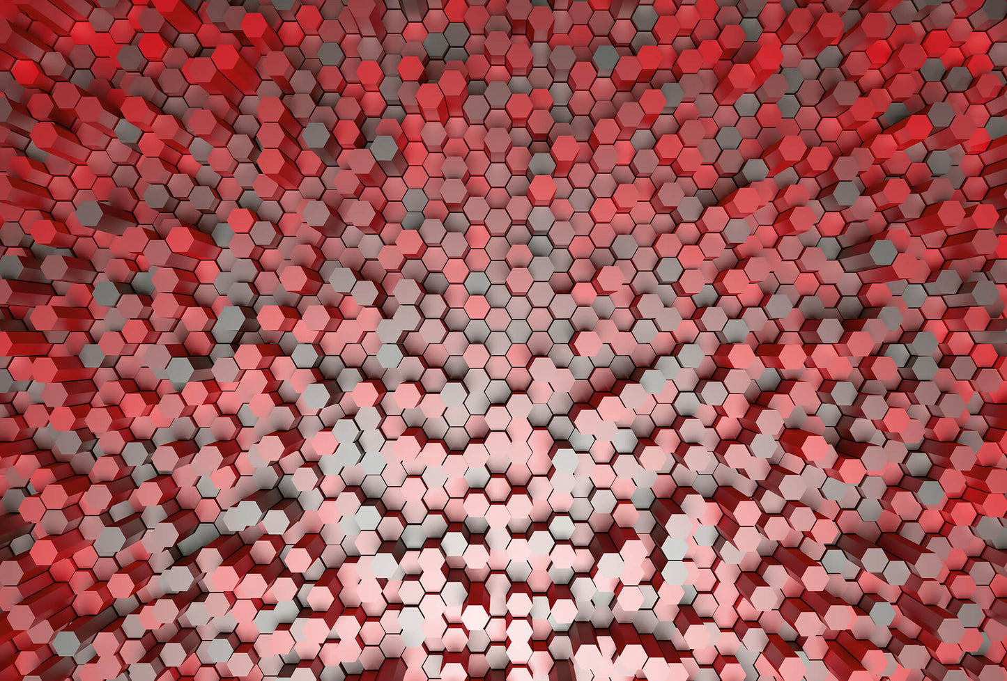 A.S. Création Vlies Fototapete 3D Rot 3D Pentagons Red DD118893 Designwalls 2.0