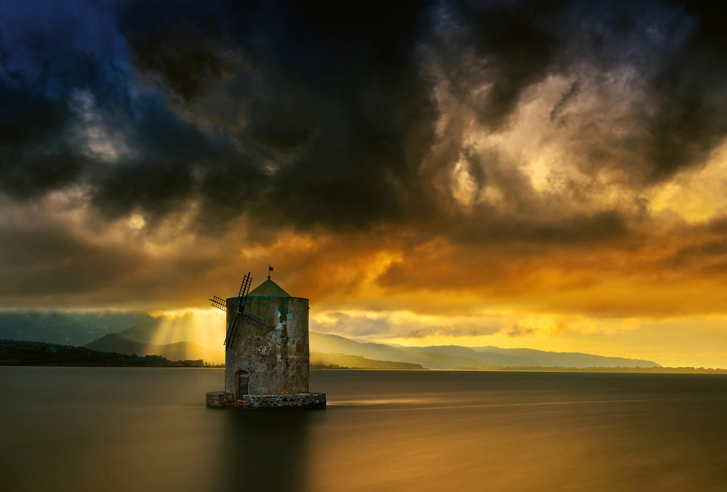 A.S. Création Vlies Fototapete Landschaft Old Windmill DD118954 Natur Designwall