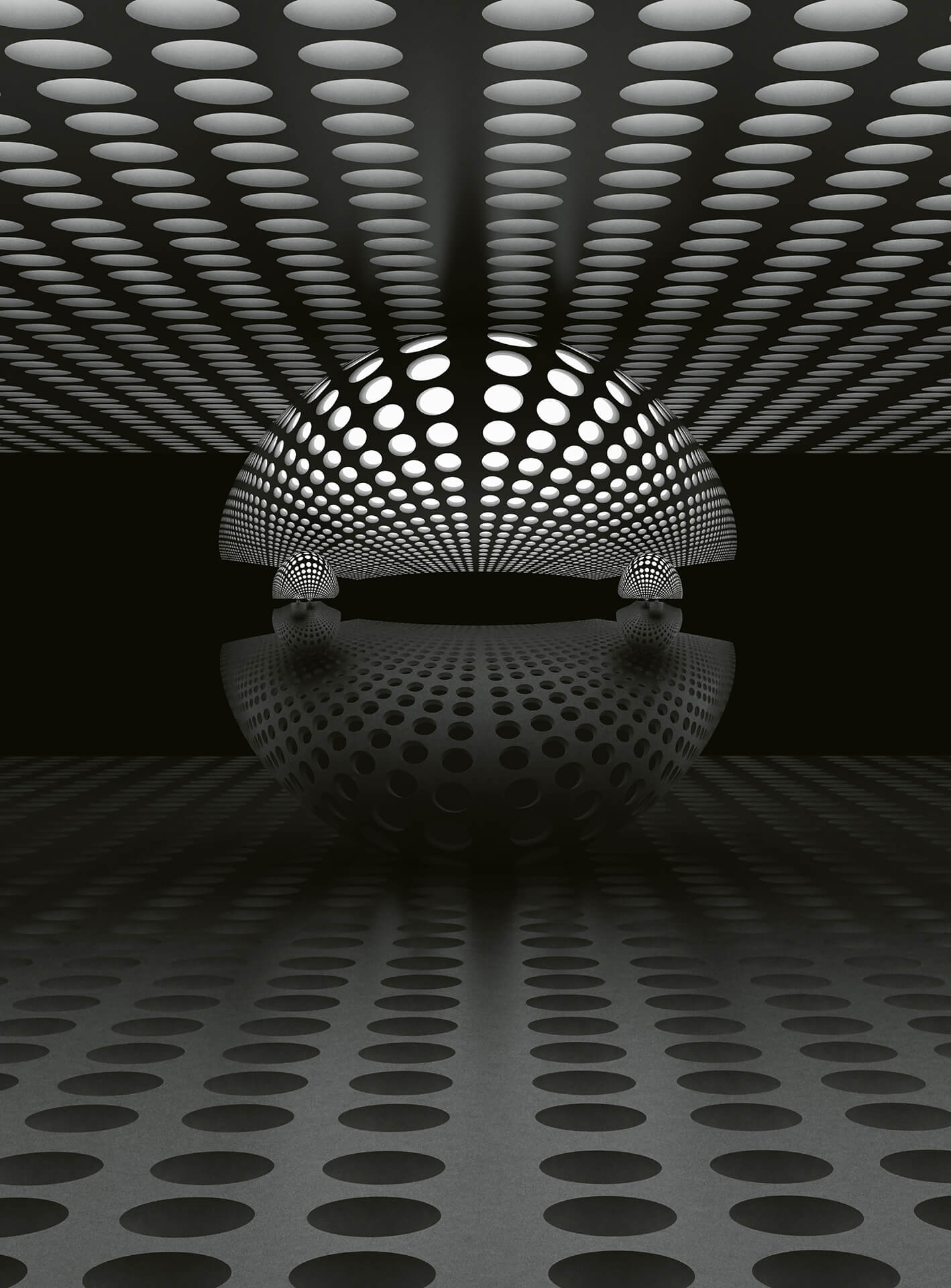 A.S. Création Vlies Fototapete 3D 3D Sphere Silver DD119064 Designwalls 2.0