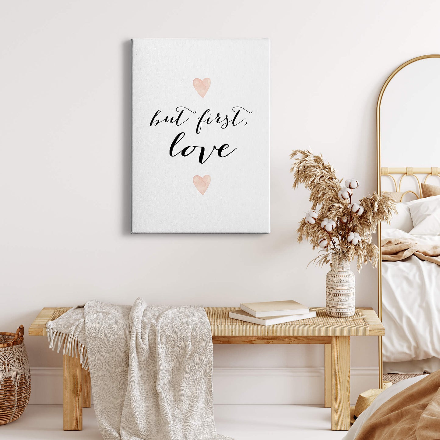Zitate Leinwandbild Weiß Schwarz 50x70 DD123145 Keilrahmen Wandbild Leinwand