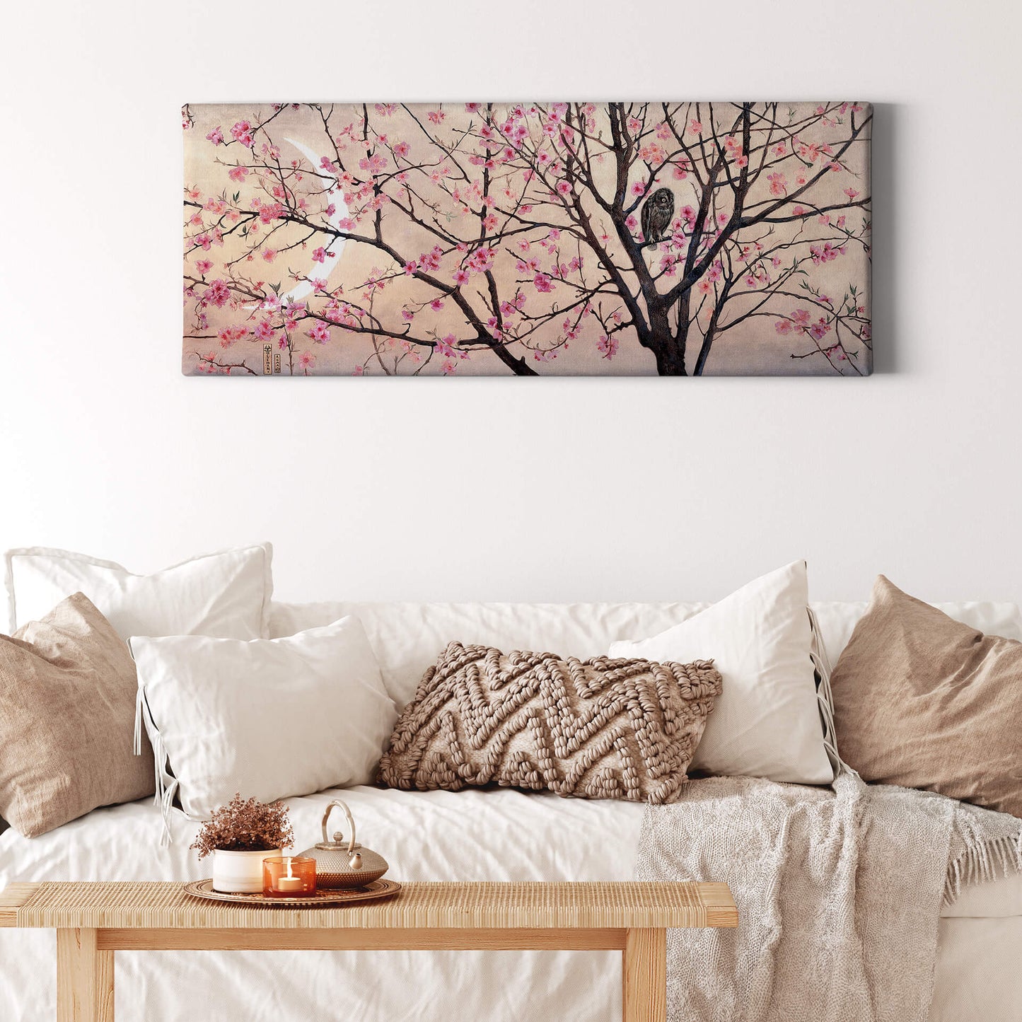 Leinwandbild Baum Rosa 100x40 DD123239 Keilrahmenbild Wandbild Leinwand