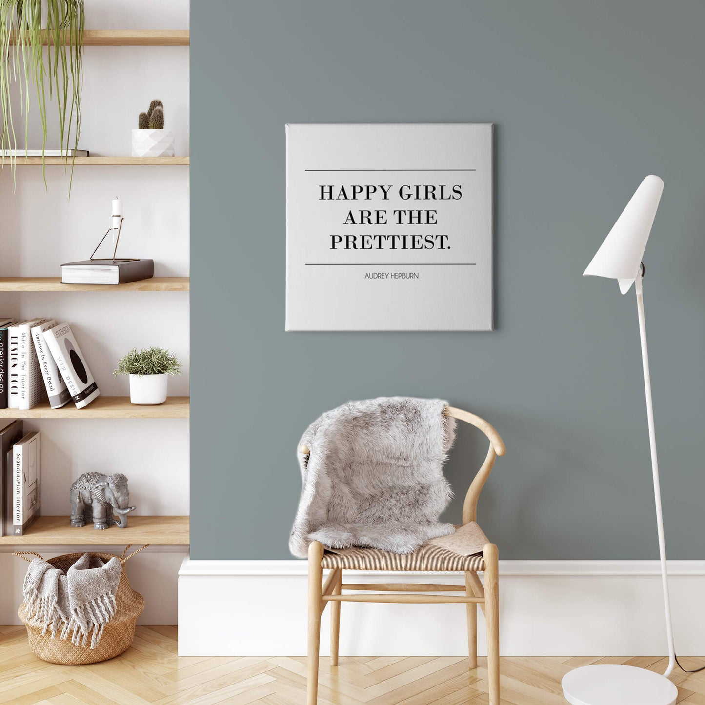 Spruch Leinwandbild Schwarz Weiß 50x50 DD123251 Keilrahmenbild Wandbild Leinwand