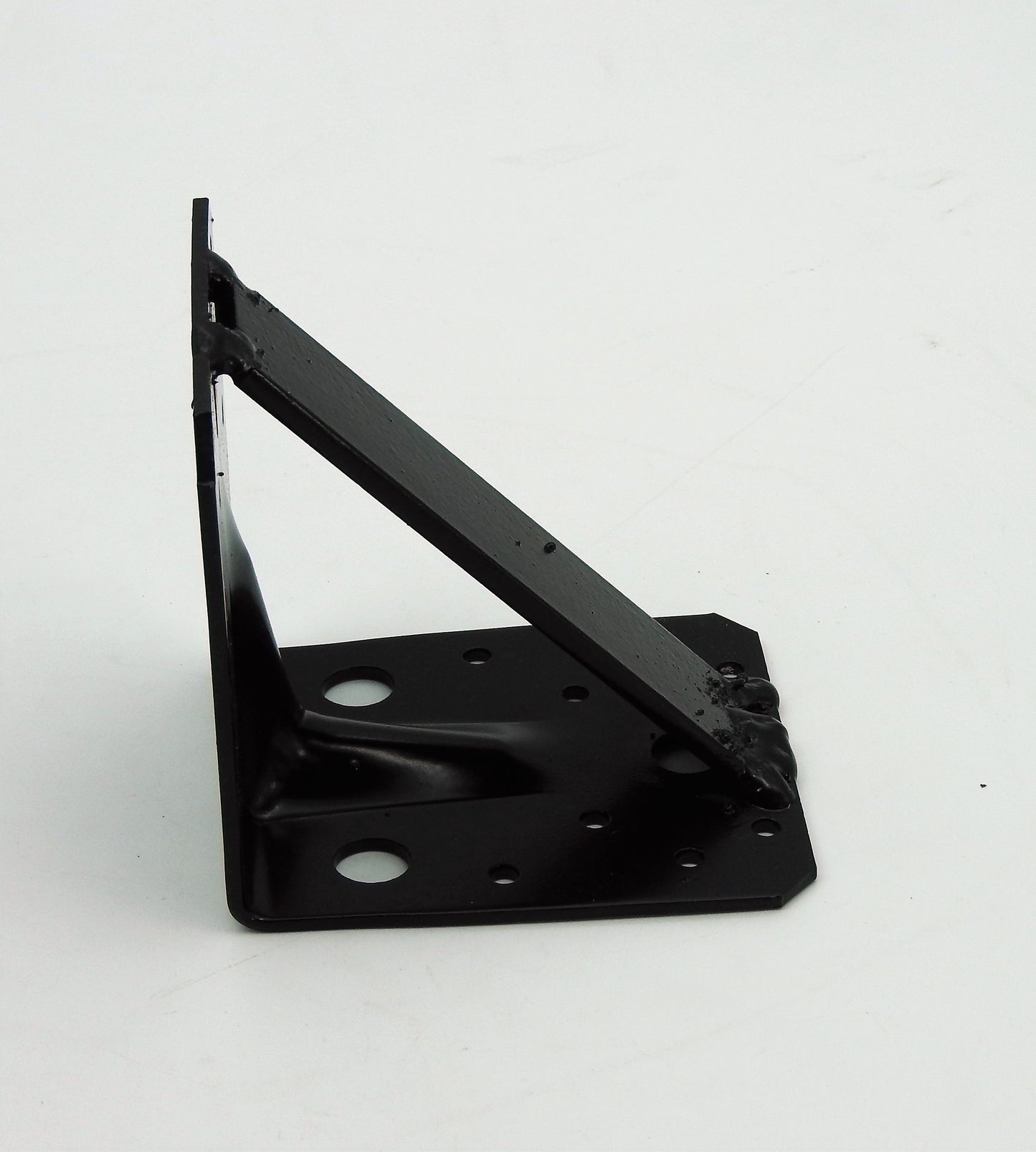 Stahl Winkel 105x105x90mm schwarz verstärkt Schwerlast Träger Schienenkonsole