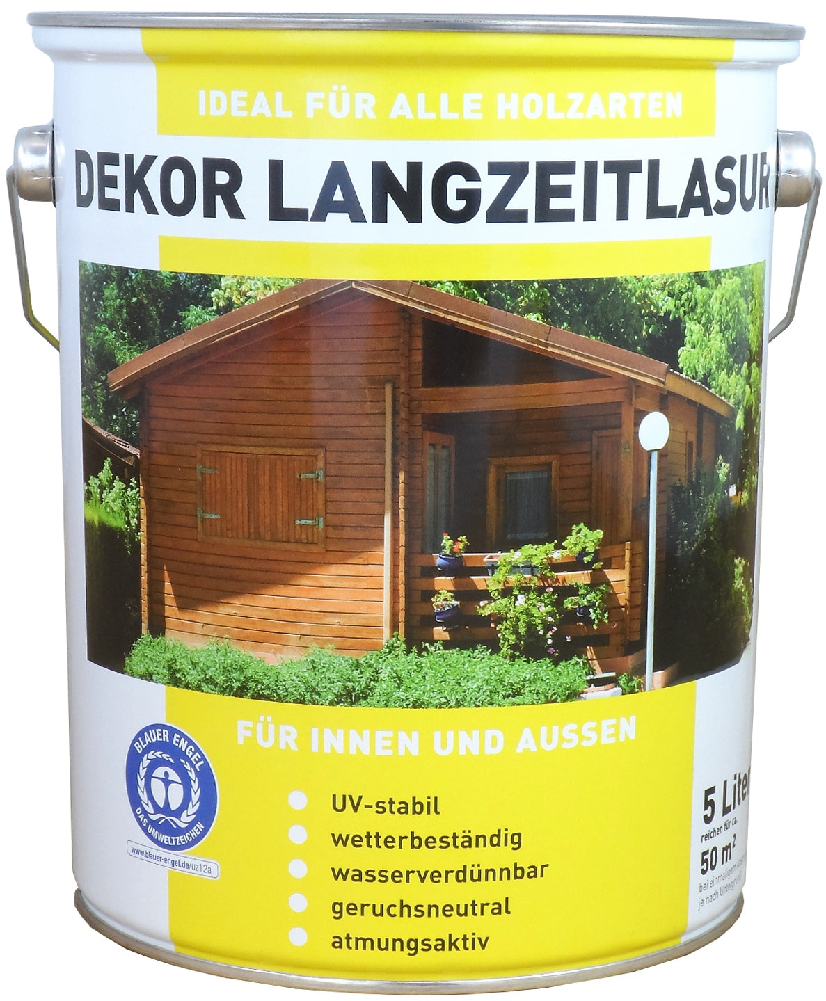 Wilckens 5l Dekor Langzeitlasur Nussbaum Holzlasur Holzschutz Holz Lasur Schutz