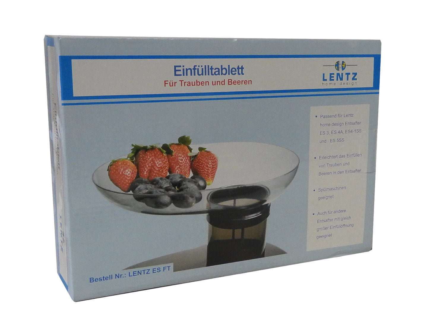 Univeral Trichter Aufsatz für Entsafter Küchenmaschine Tablett Einfülltablett