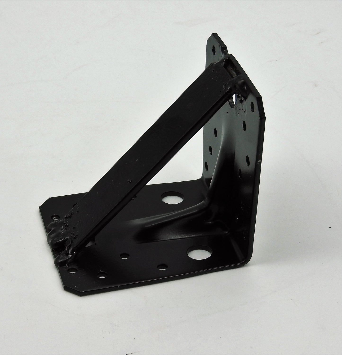 Stahl Winkel 105x105x90mm schwarz verstärkt Schwerlast Träger Schienenkonsole