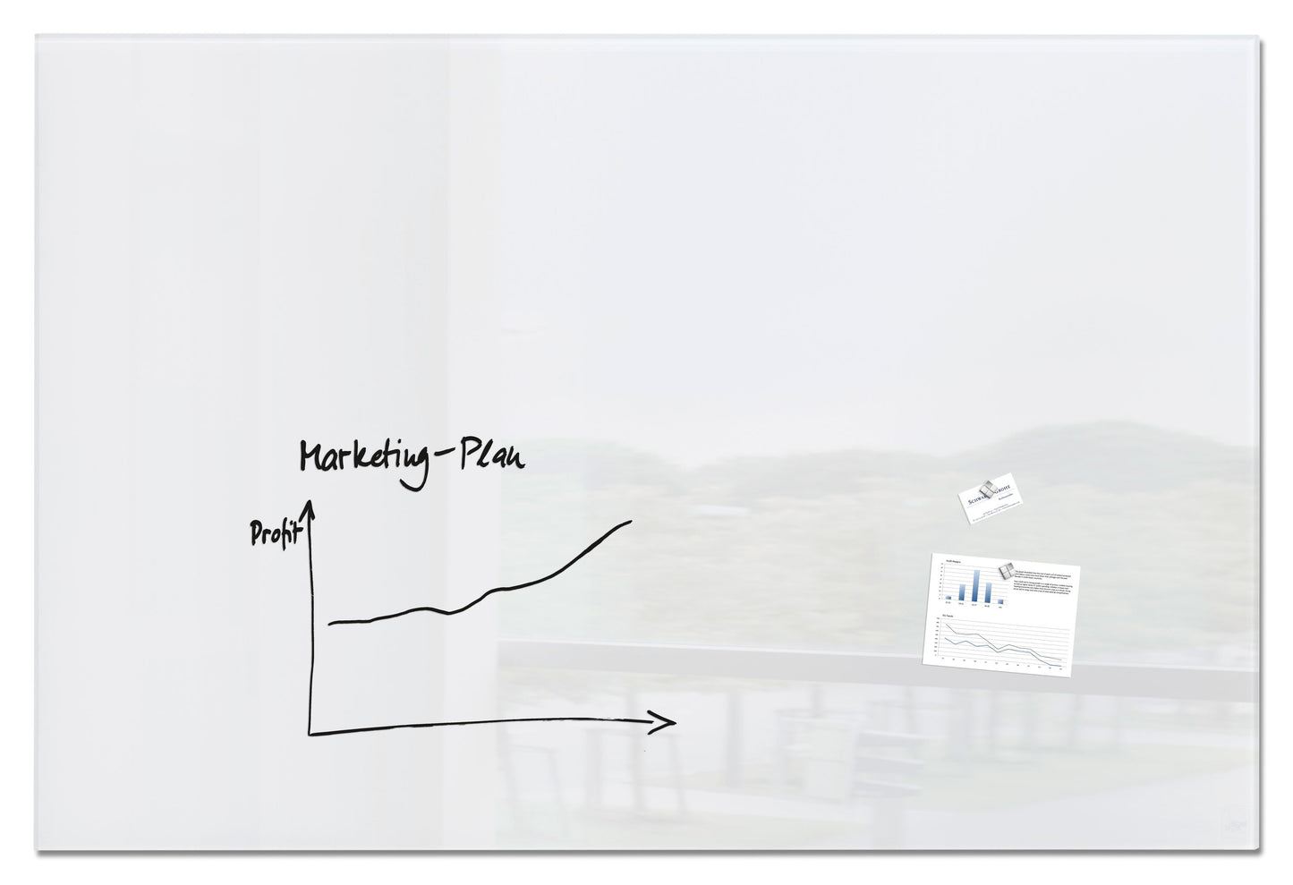 Sigel Glas Magnetboard Artverum 180x120 cm Magnet Tafel Whiteboard Board weiß