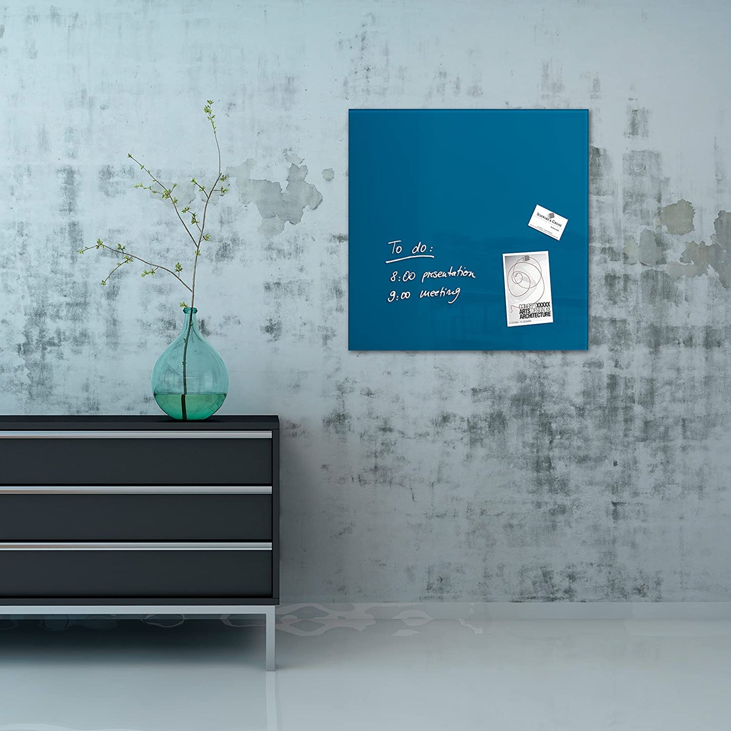 Sigel Glas Magnetboard Artverum GL252 48x48cm Glasboard Magnet Tafel