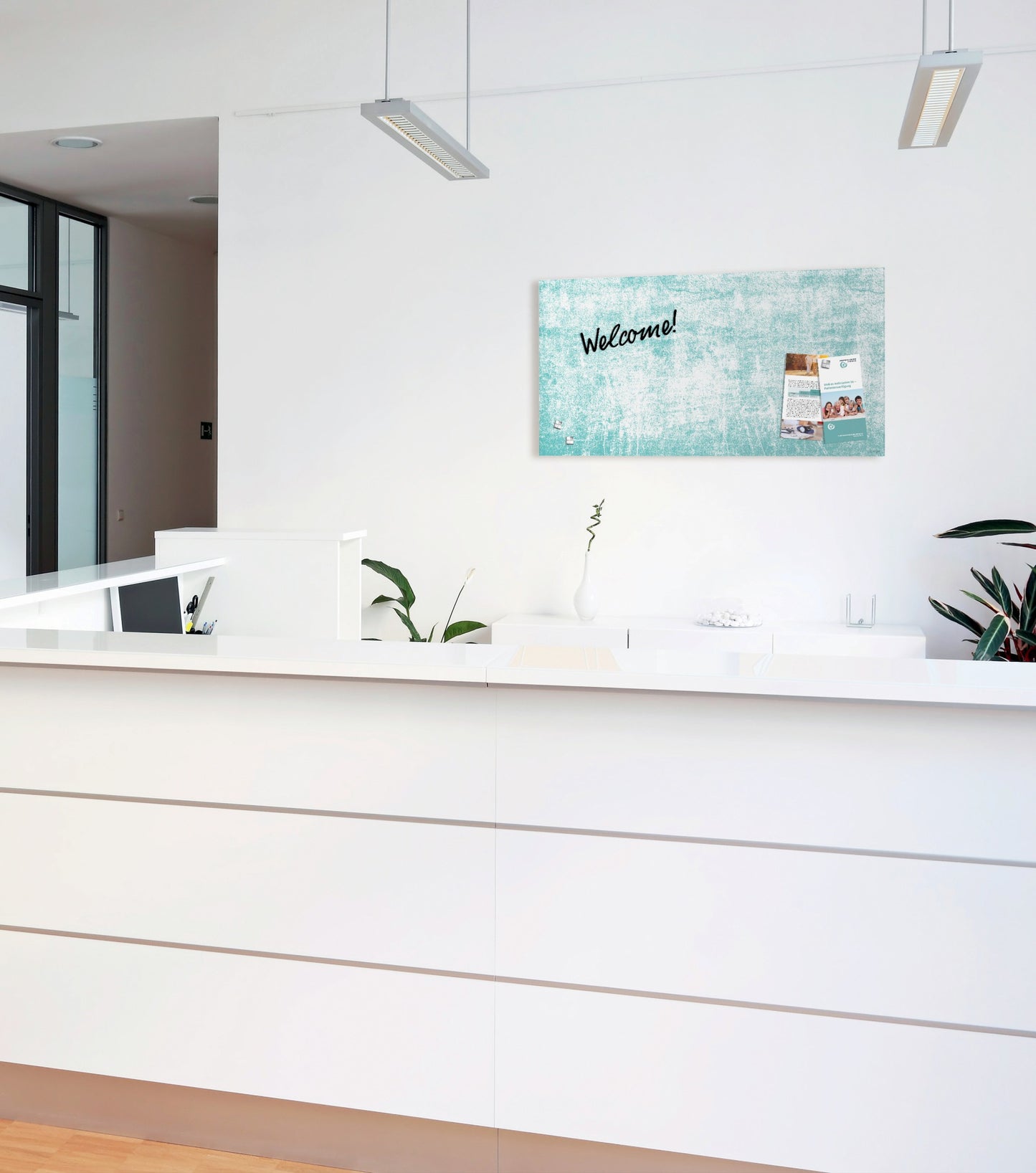 Sigel GL287 Glas Magnettafel Artverum Turquoise Wall 91x46 türkis Magnetboard