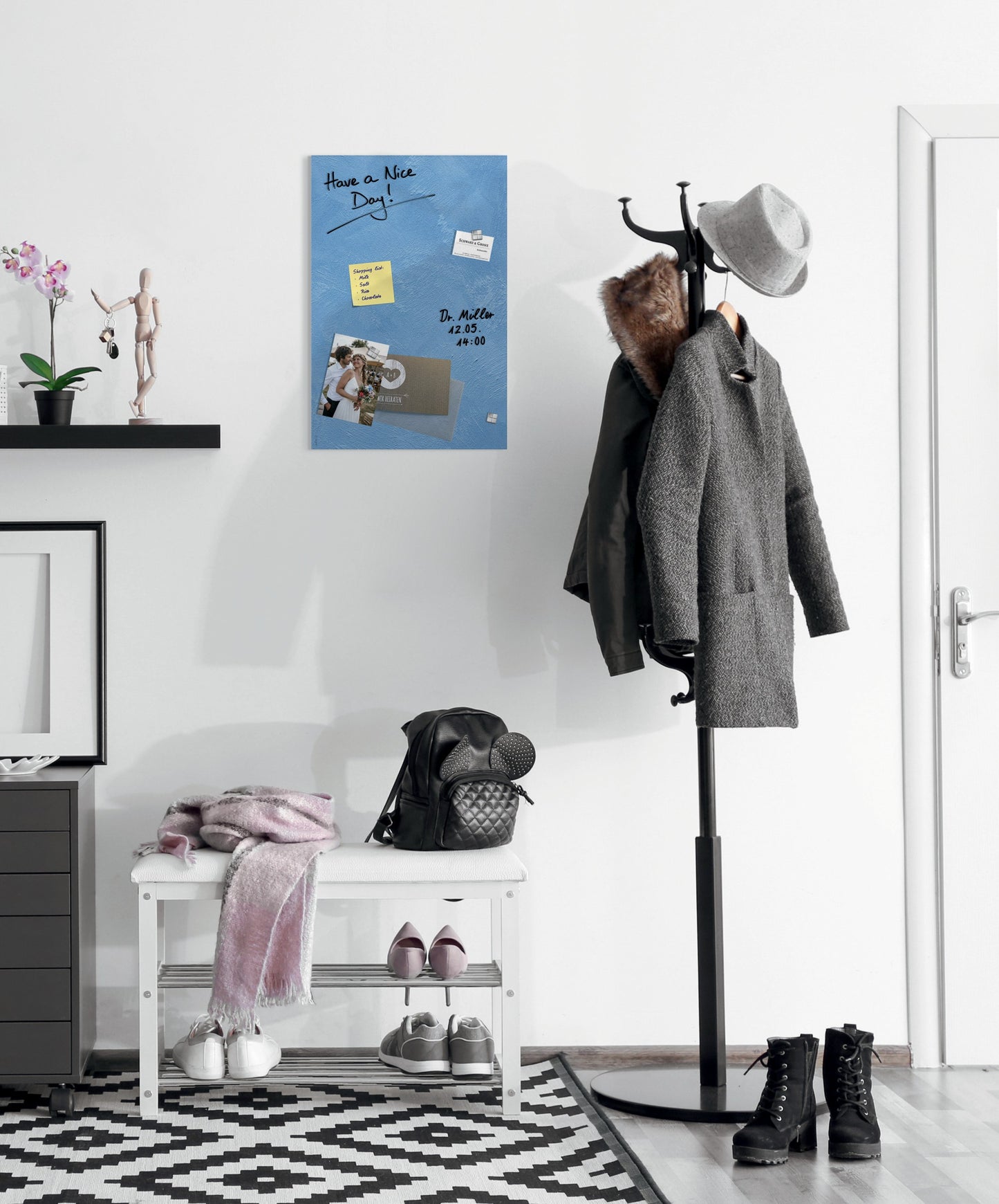 Sigel GL394 Glas Magnettafel Artverum Blue 60x40 hellblau Magnetboard Board Memo