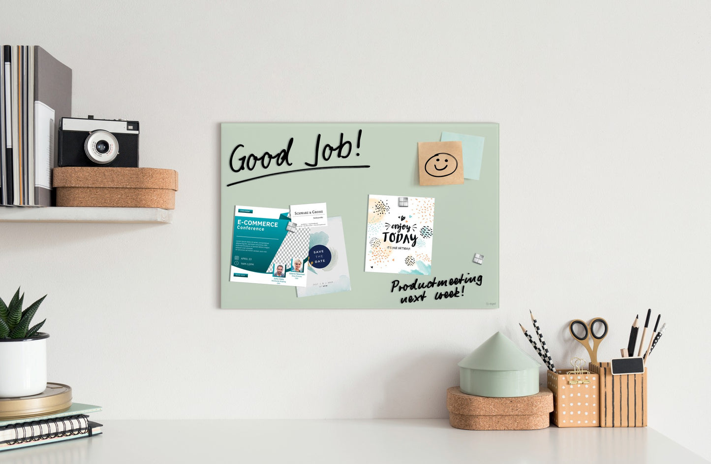 Sigel GL515 Glas Magnettafel Artverum 60x40 mint Magnetboard Board Tafel Memo