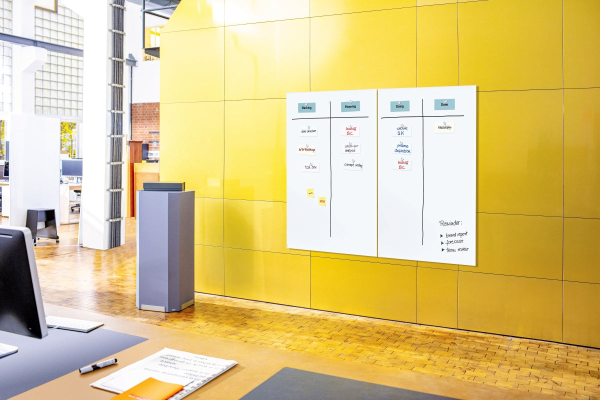 SIGEL GL520 Glas Whiteboard Artverum 150x100cm weiß matt Magnettafel