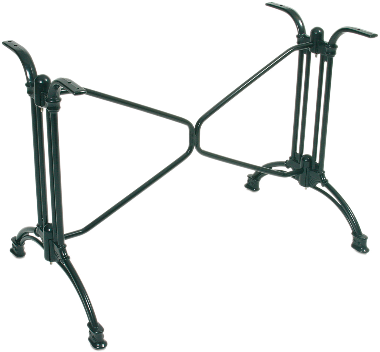 BOLOGNA 2+2 Tischgestell schwarz Bistro Gastro Tisch Beine Untergestell Gestell